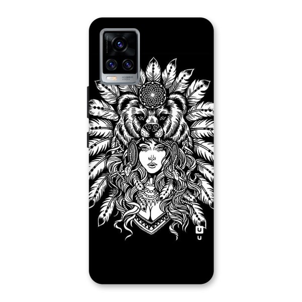 Girl Pattern Art Back Case for Vivo V20 Pro