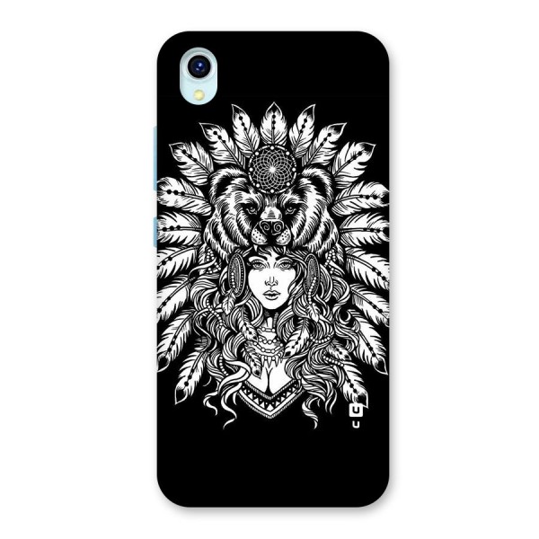 Girl Pattern Art Back Case for Vivo Y1s