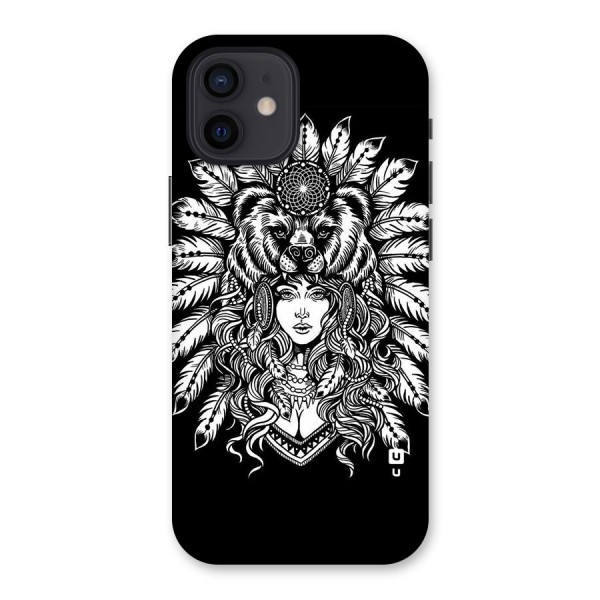 Girl Pattern Art Back Case for iPhone 12