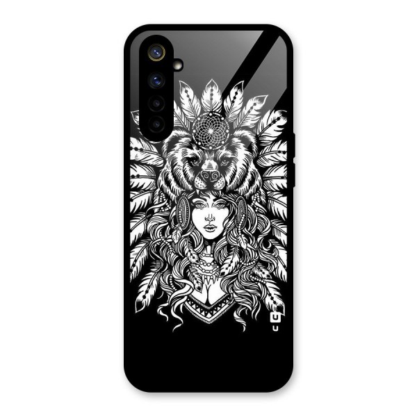 Girl Pattern Art Glass Back Case for Realme 6