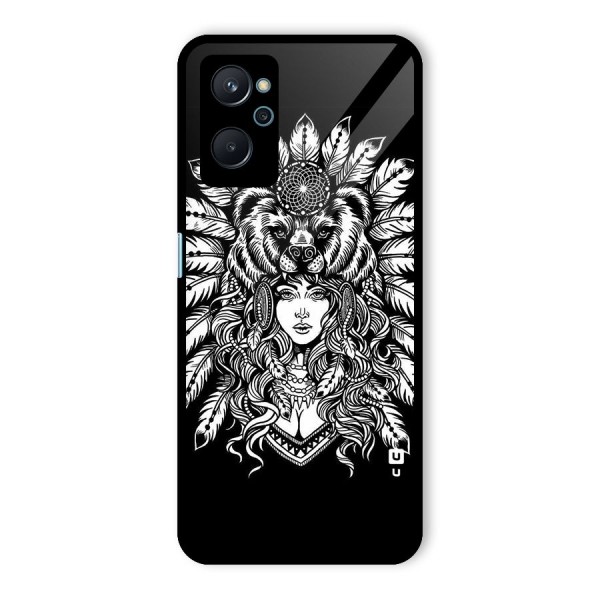 Girl Pattern Art Glass Back Case for Realme 9i