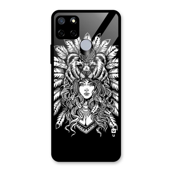 Girl Pattern Art Glass Back Case for Realme C15