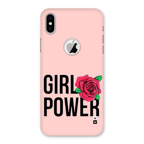 Girl Power Back Case for iPhone XS Logo Cut