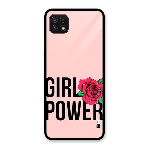 Girl Power Glass Back Case for Galaxy A22 5G