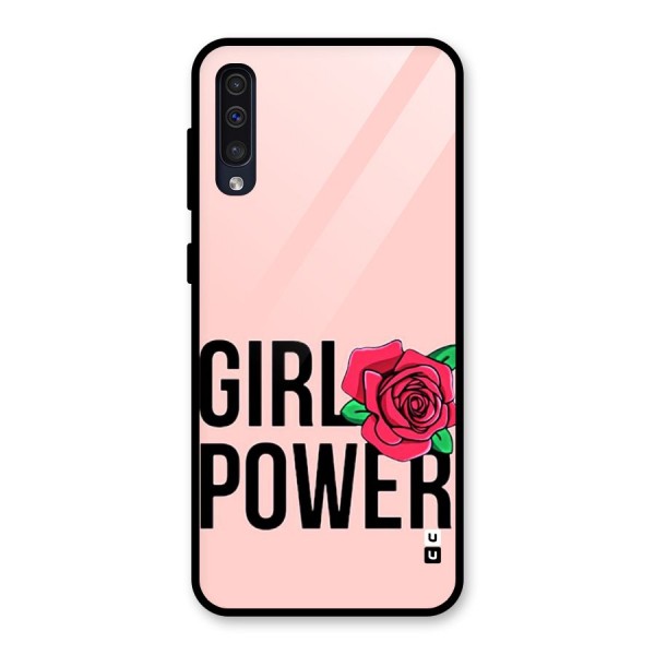 Girl Power Glass Back Case for Galaxy A50s