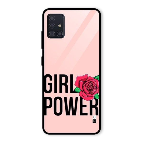 Girl Power Glass Back Case for Galaxy A51