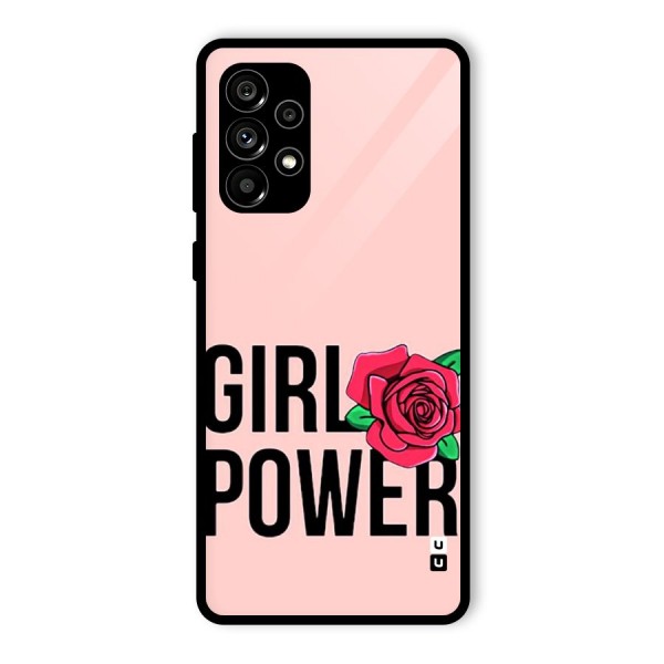 Girl Power Glass Back Case for Galaxy A73 5G