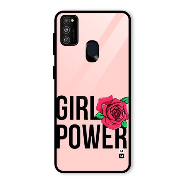 Girl Power Glass Back Case for Galaxy M21