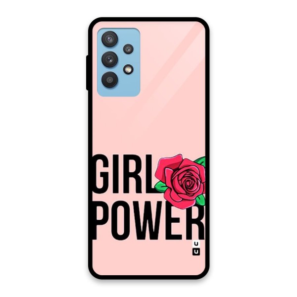 Girl Power Glass Back Case for Galaxy M32 5G