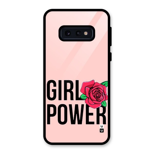 Girl Power Glass Back Case for Galaxy S10e