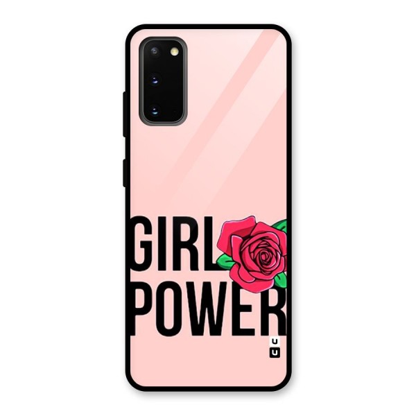 Girl Power Glass Back Case for Galaxy S20