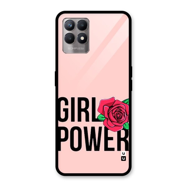 Girl Power Glass Back Case for Realme 8i