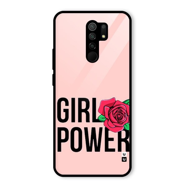 Girl Power Glass Back Case for Redmi 9 Prime