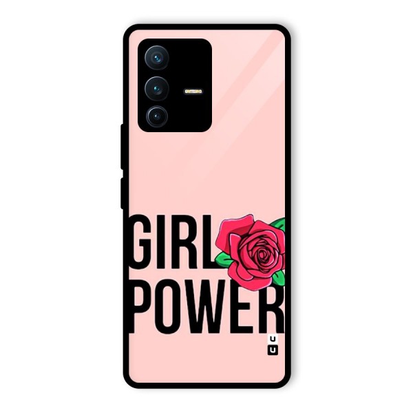 Girl Power Glass Back Case for Vivo V23 Pro