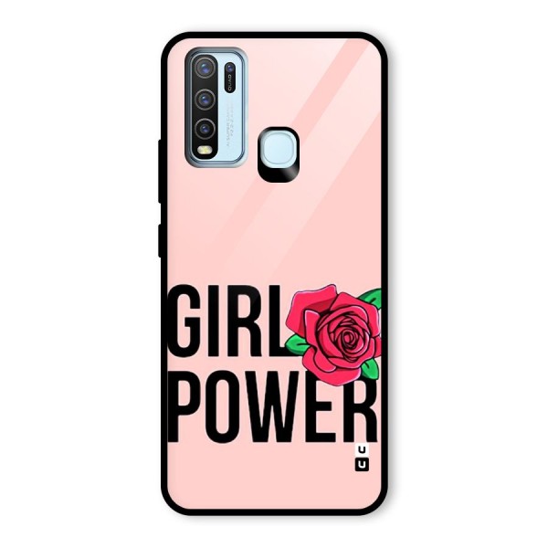 Girl Power Glass Back Case for Vivo Y30