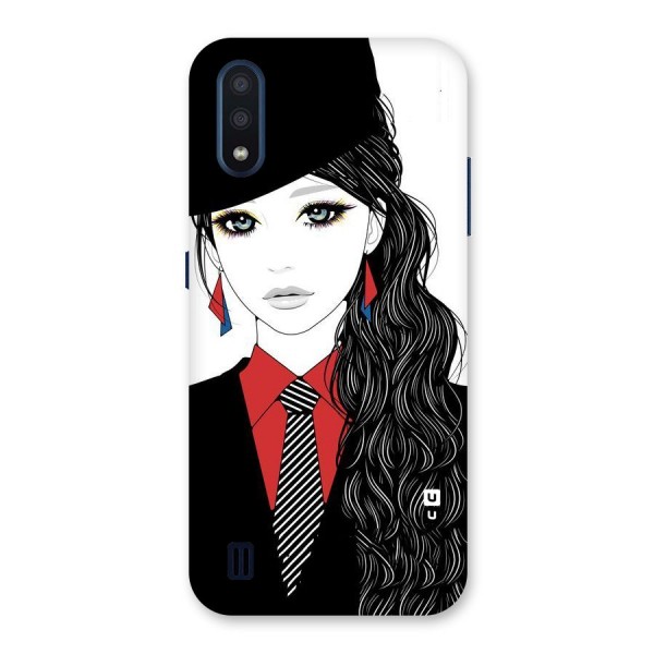 Girl Tie Back Case for Galaxy M01