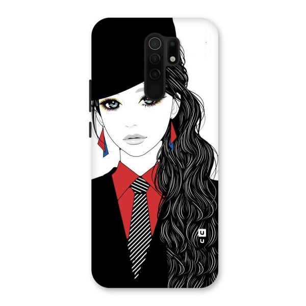 Girl Tie Back Case for Redmi 9 Prime