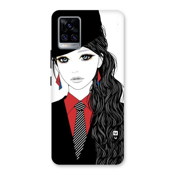 Girl Tie Back Case for Vivo V20 Pro