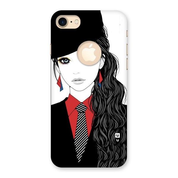 Girl Tie Back Case for iPhone 8 Logo Cut