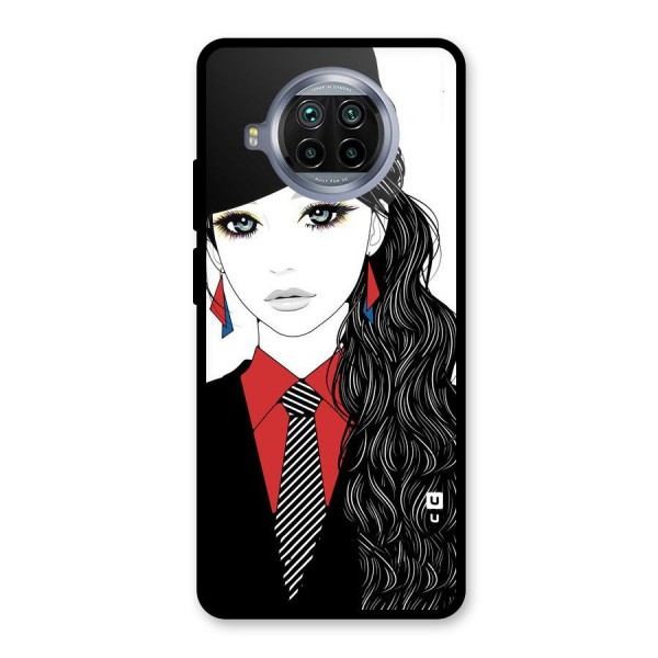 Girl Tie Glass Back Case for Mi 10i