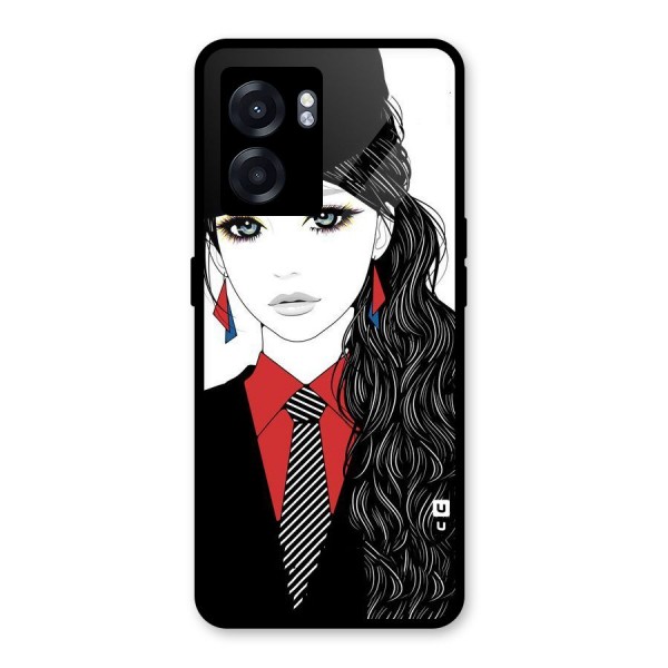 Girl Tie Glass Back Case for Oppo K10 (5G)