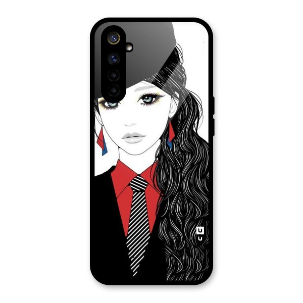 Girl Tie Glass Back Case for Realme 6