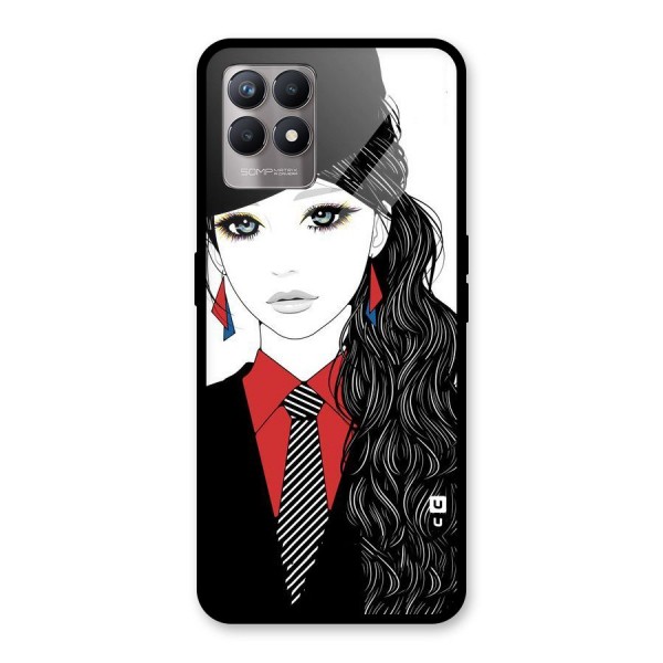 Girl Tie Glass Back Case for Realme 8i