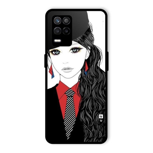 Girl Tie Glass Back Case for Realme 9 5G