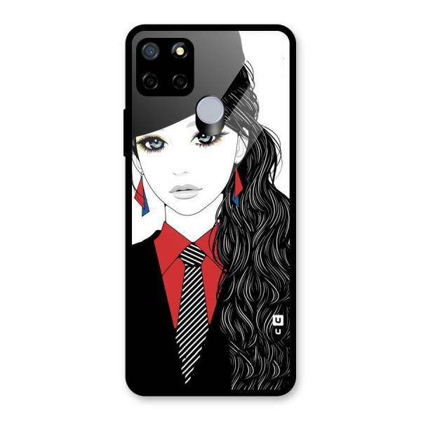 Girl Tie Glass Back Case for Realme C15