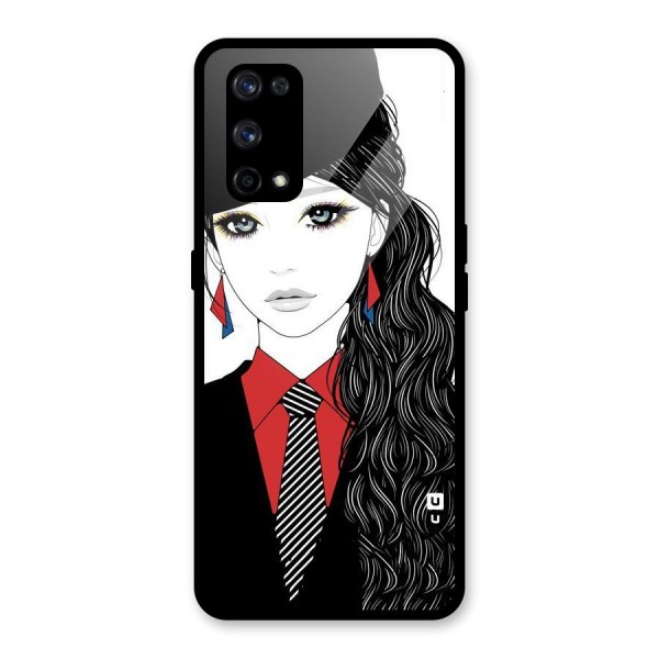 Girl Tie Glass Back Case for Realme X7 Pro