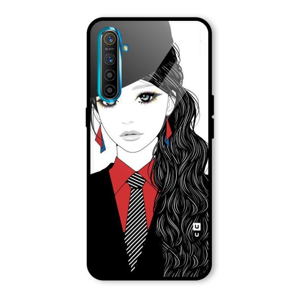 Girl Tie Glass Back Case for Realme XT