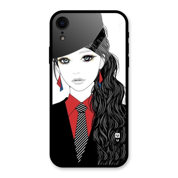 Girl Tie Glass Back Case for XR