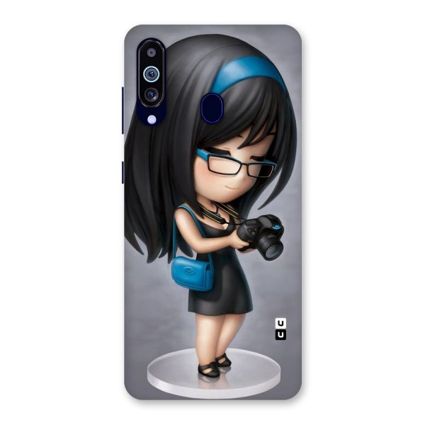 Girl With Camera Back Case for Galaxy A60