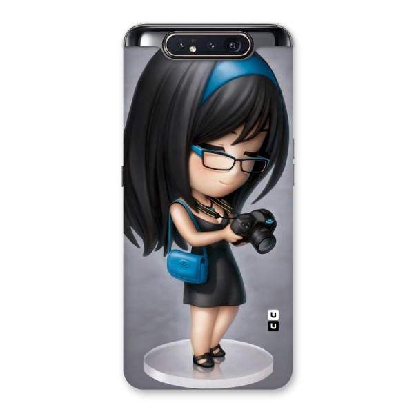 Girl With Camera Back Case for Galaxy A80