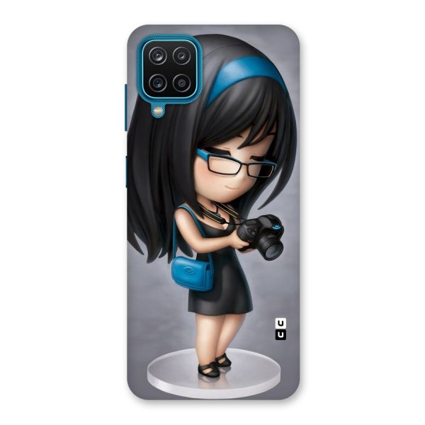 Girl With Camera Back Case for Galaxy F12