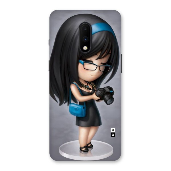 Girl With Camera Back Case for OnePlus 7