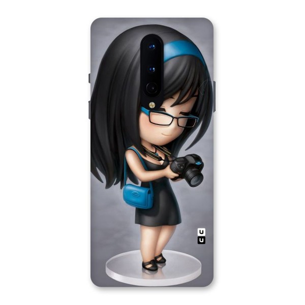 Girl With Camera Back Case for OnePlus 8