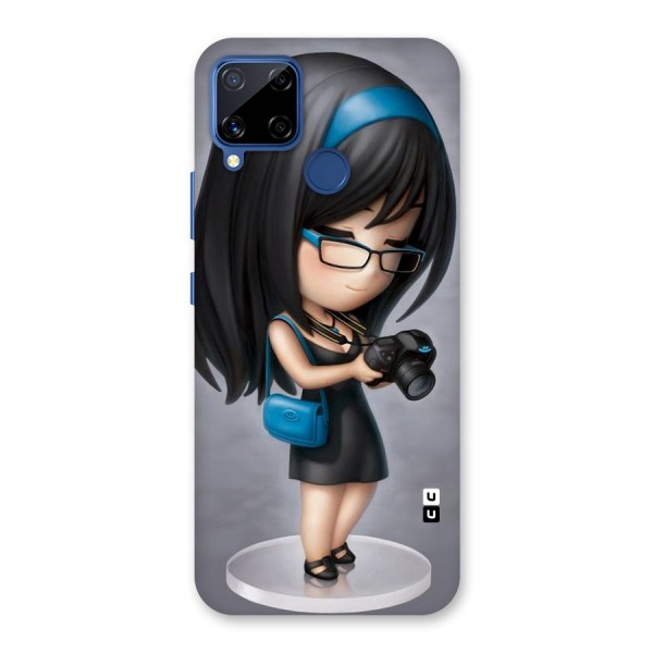 Girl With Camera Back Case for Realme Narzo 30A