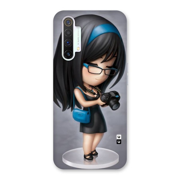 Girl With Camera Back Case for Realme X3 SuperZoom