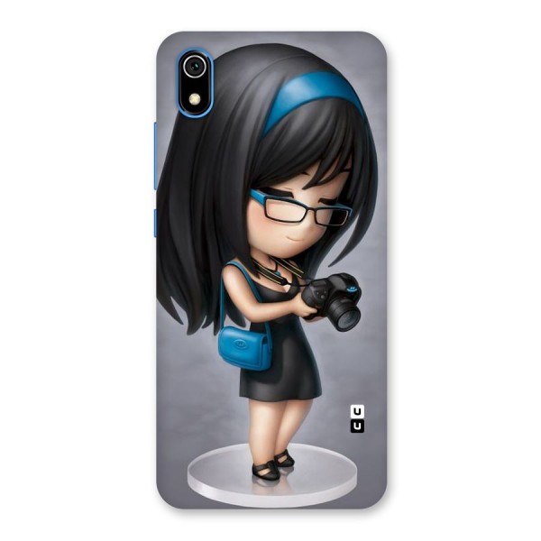 Girl With Camera Back Case for Redmi 7A