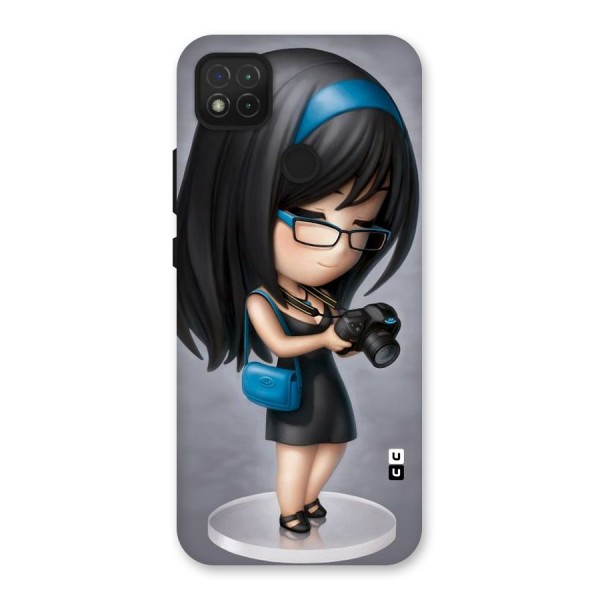 Girl With Camera Back Case for Redmi 9C