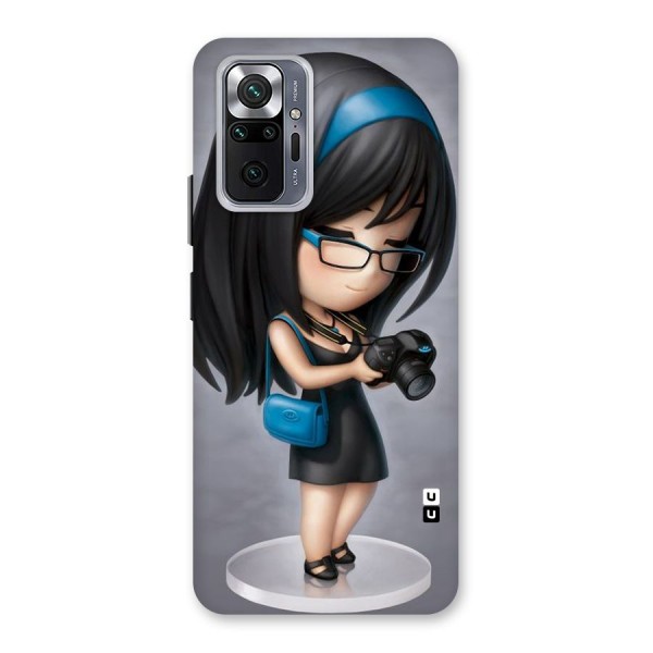Girl With Camera Back Case for Redmi Note 10 Pro