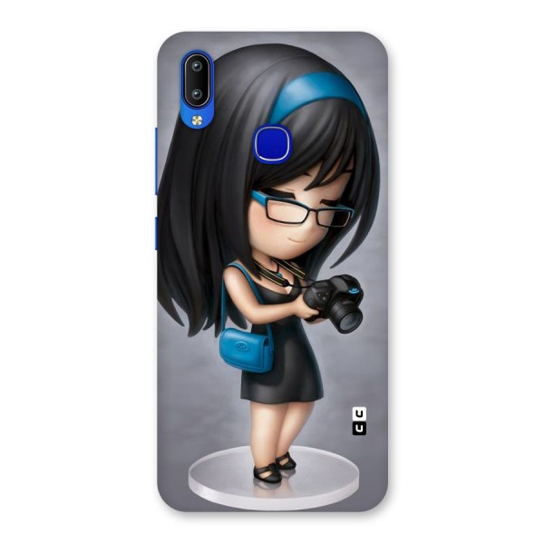 Girl With Camera Back Case for Vivo Y91