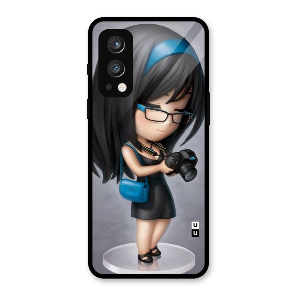 Girl With Camera Glass Back Case for OnePlus Nord 2 5G