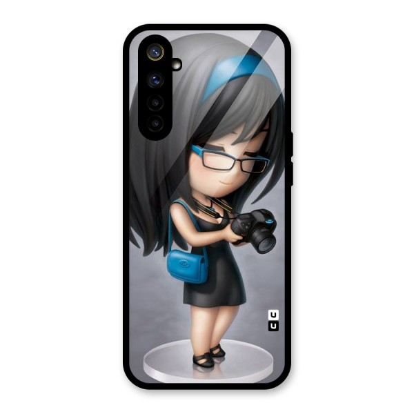 Girl With Camera Glass Back Case for Realme 6