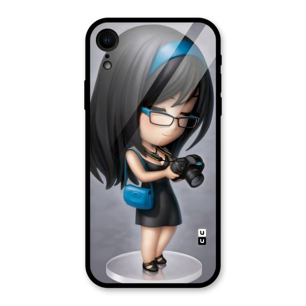 Girl With Camera Glass Back Case for XR