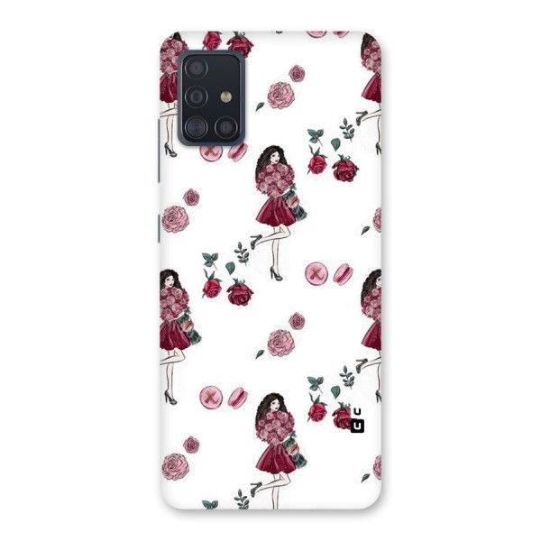 Girl With Flowers Back Case for Galaxy A51