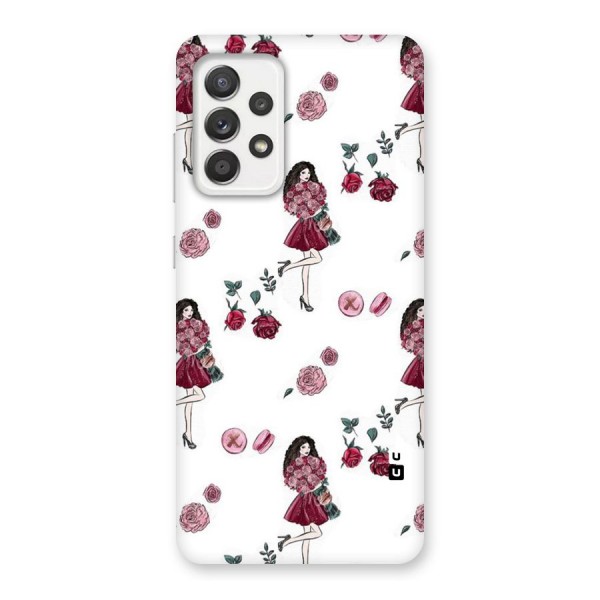 Girl With Flowers Back Case for Galaxy A52