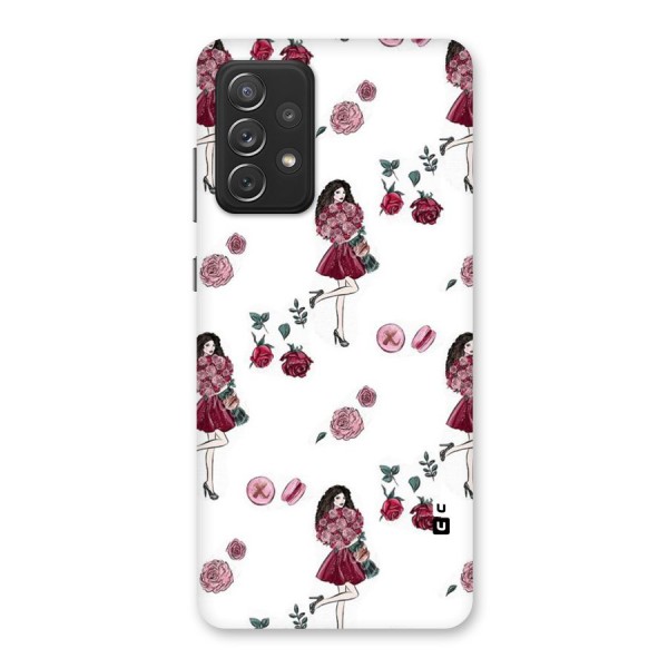 Girl With Flowers Back Case for Galaxy A72