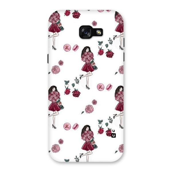 Girl With Flowers Back Case for Galaxy A7 (2017)